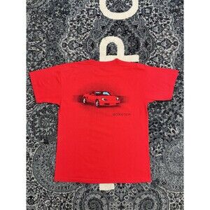 Vintage 90s Porsche Boxter 911 Turbo T Shirt Mens XL fire red Murina tag